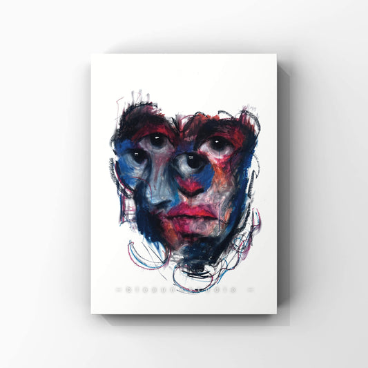 "Blue meets Red" - Art Print